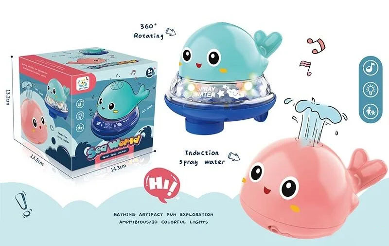 Игрушка - фонтанчик "Кит" с подсветкой и звуком Bath Toys