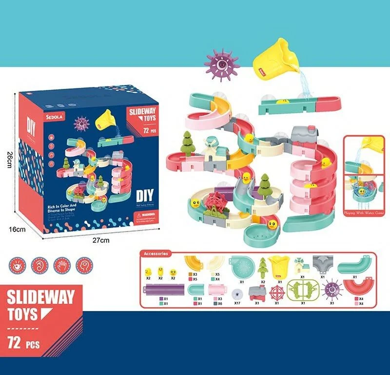 Комплект для водной игры "Водные горки" на присосках Bath Toys