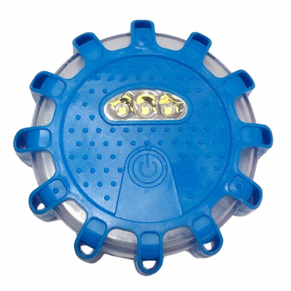 Автомобильный аварийный фонарик 3xAAA IP65 9SMD+3SMD UKC Синий