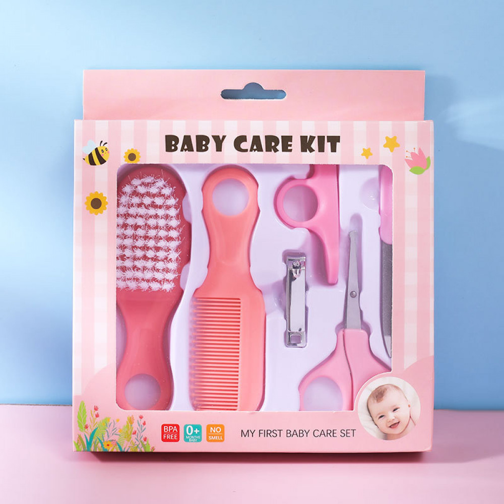 Гигиенический набор для ухода за детьми Little Bean Розовый 277