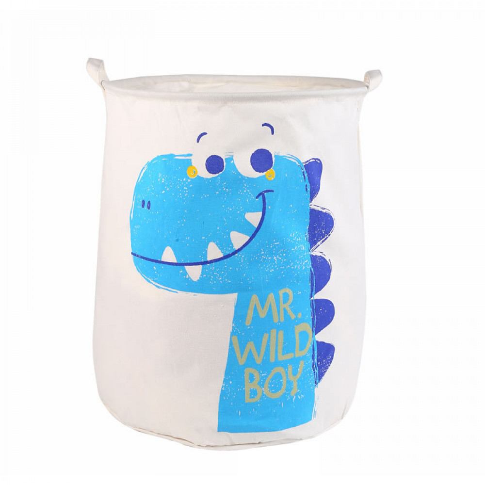Корзина для игрушек AOLY 40х50 см Дино голубой
