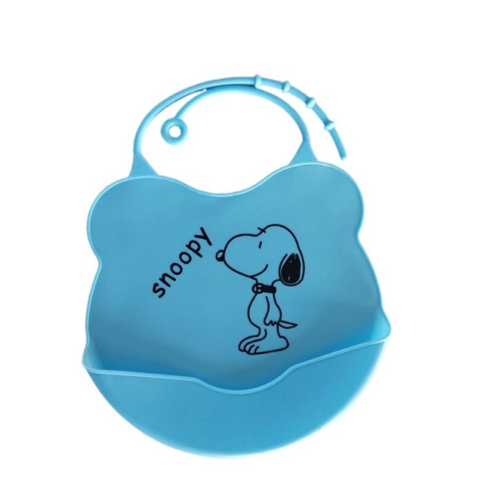Силиконовый слюнявчик с карманом Kiddy Синий Снуппи YT564312