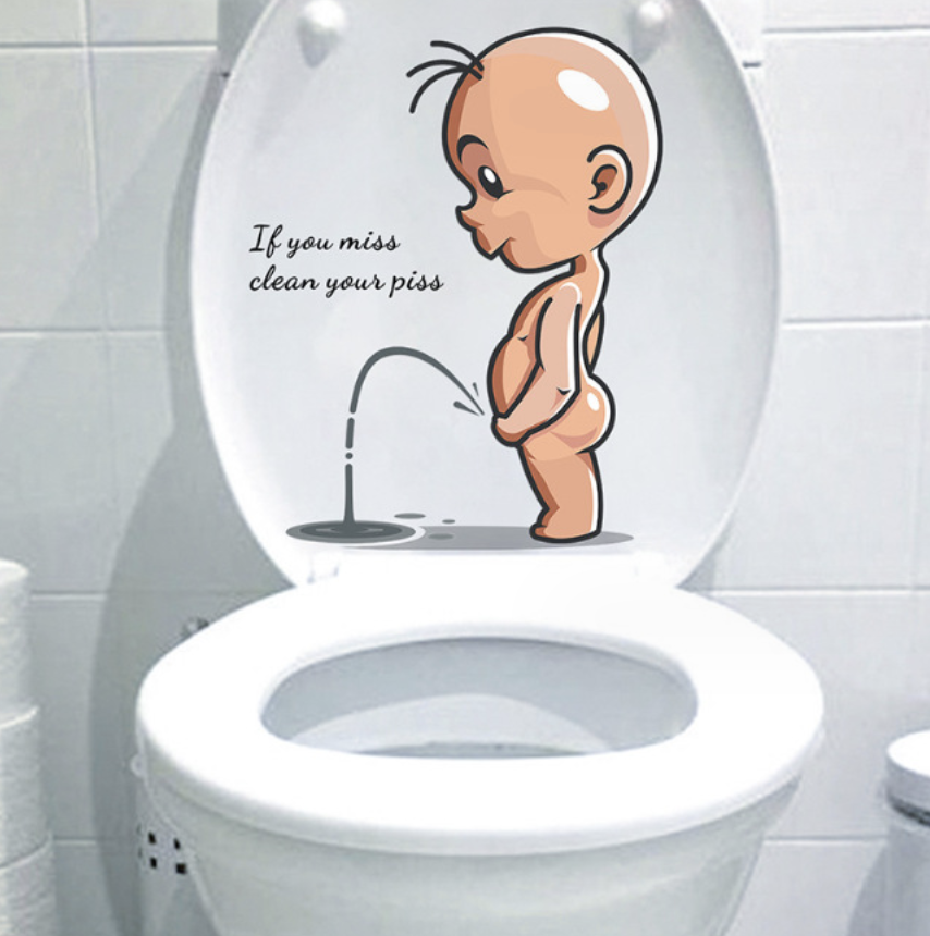 Наклейка 3D UKC в туалет u189