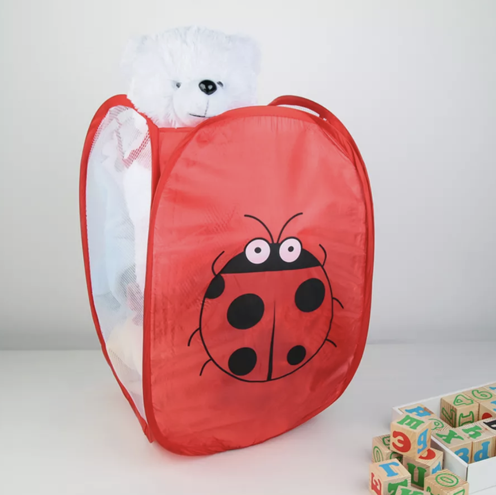 Корзина для игрушек UKC Baby Play 30х47 см Божья Коровка Красный