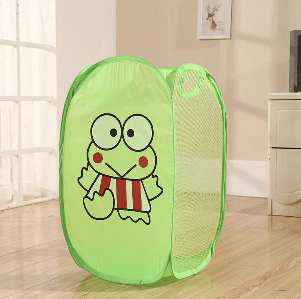 Корзина для игрушек UKC Baby Play 30х47 см Жабка Зеленый