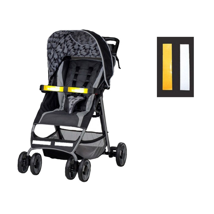 Светоотражающие полоски на коляску KiDaDndy Stroller Reflective наклейки