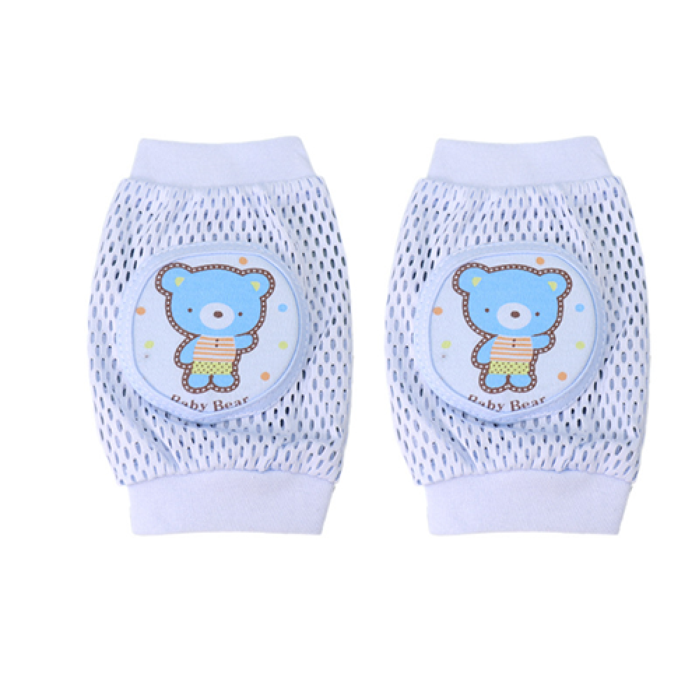 Наколенники детские для ползанья Roxy Kids P25 Мишка Голубой