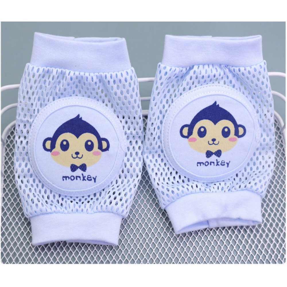 Наколенники детские для ползанья Roxy Kids P25 Обезьяна Голубой