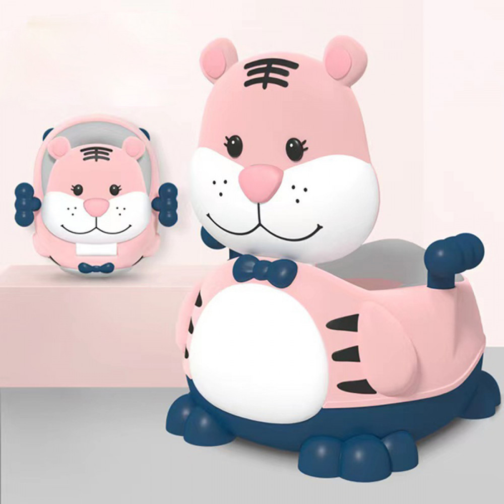 Горшок с мягким сиденьем BABY LEGEND Тигренок Розовый
