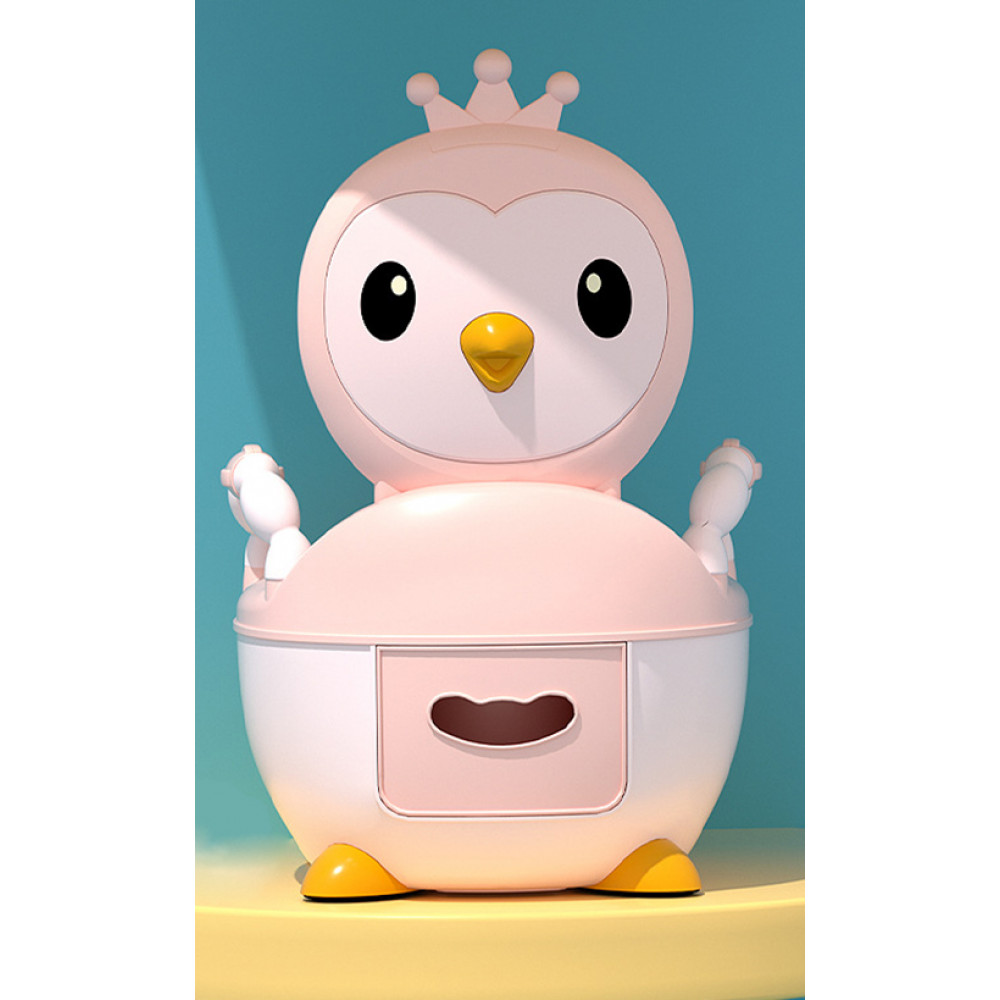 Горшок с мягким сиденьем BABY LEGEND Утенок Розовый