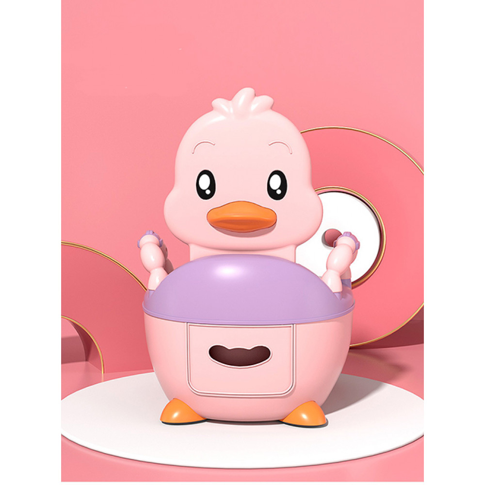 Горшок с мягким сиденьем BABY LEGEND Утенок Розовый MBK111
