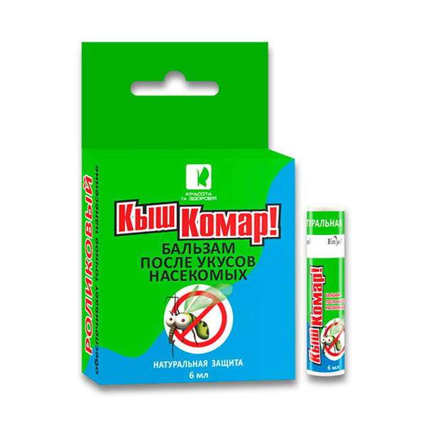Бальзам после укусов насекомых Enjee Кыш Комар! 6 мл