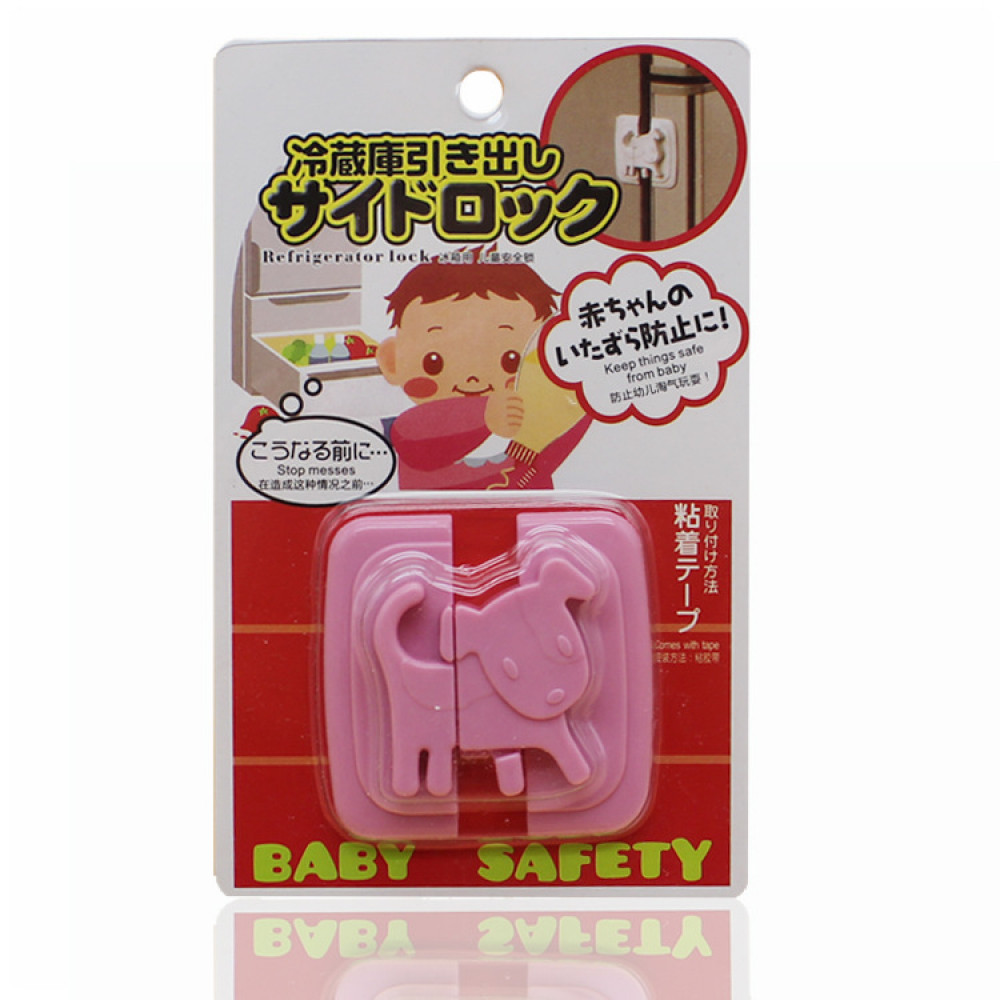 Замок на холодильник Baby Safety LST03 Розовый