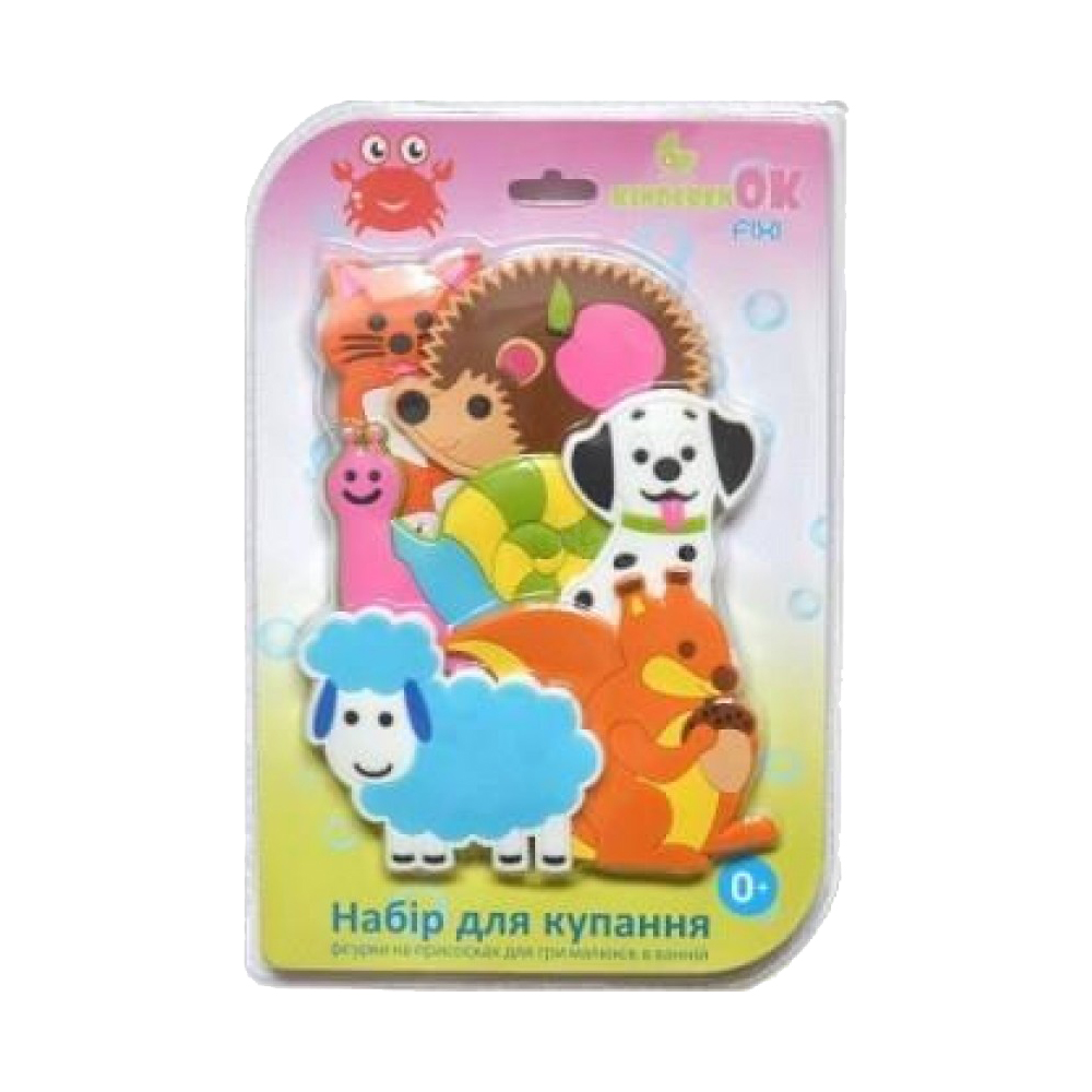 Набор фигурок на присосках для игры малышей в ванной FIXI MIXI Kinderenok 061113 Разноцветный