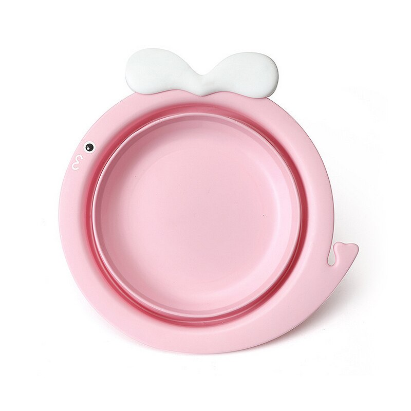 Детская ванночка для купания Кит Little bean KIT01 Розовый с белым