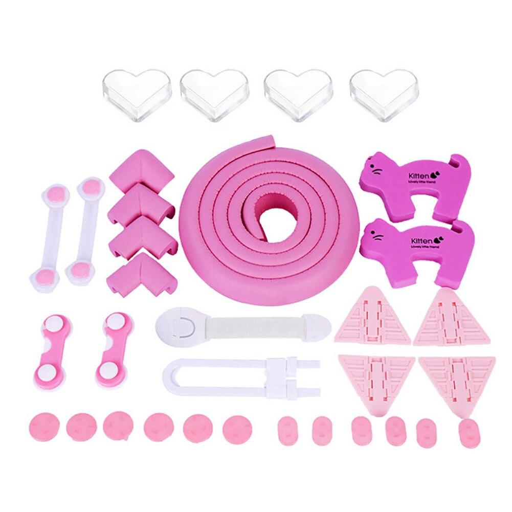 Детский комплект безопасности в доме Baby Safety HFH55P 33 шт/компл. Розовый