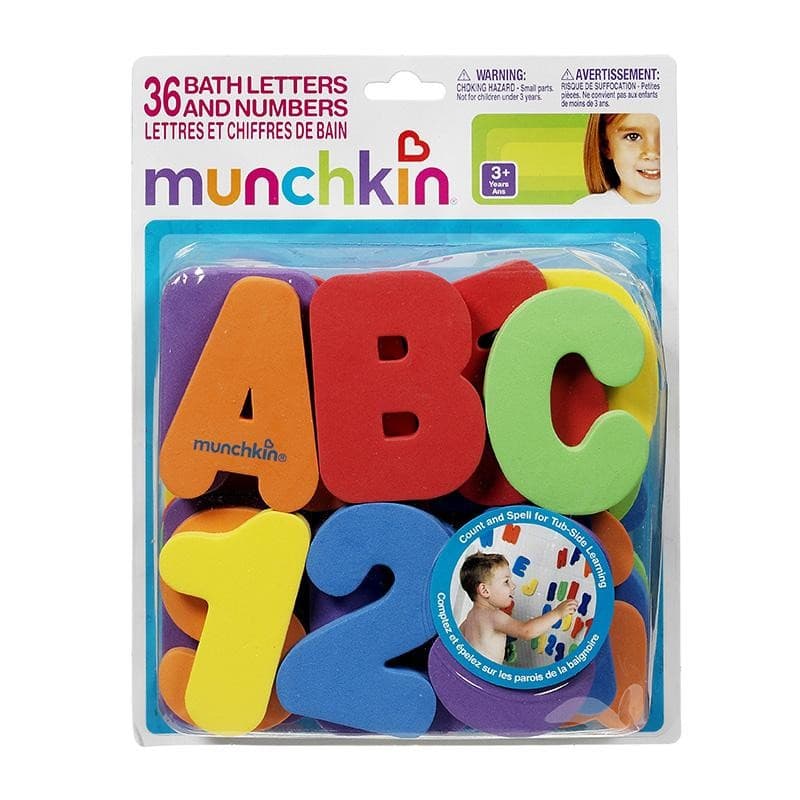 Английские цифры и буквы для ванны Munchkin WJ087 36 шт компл.