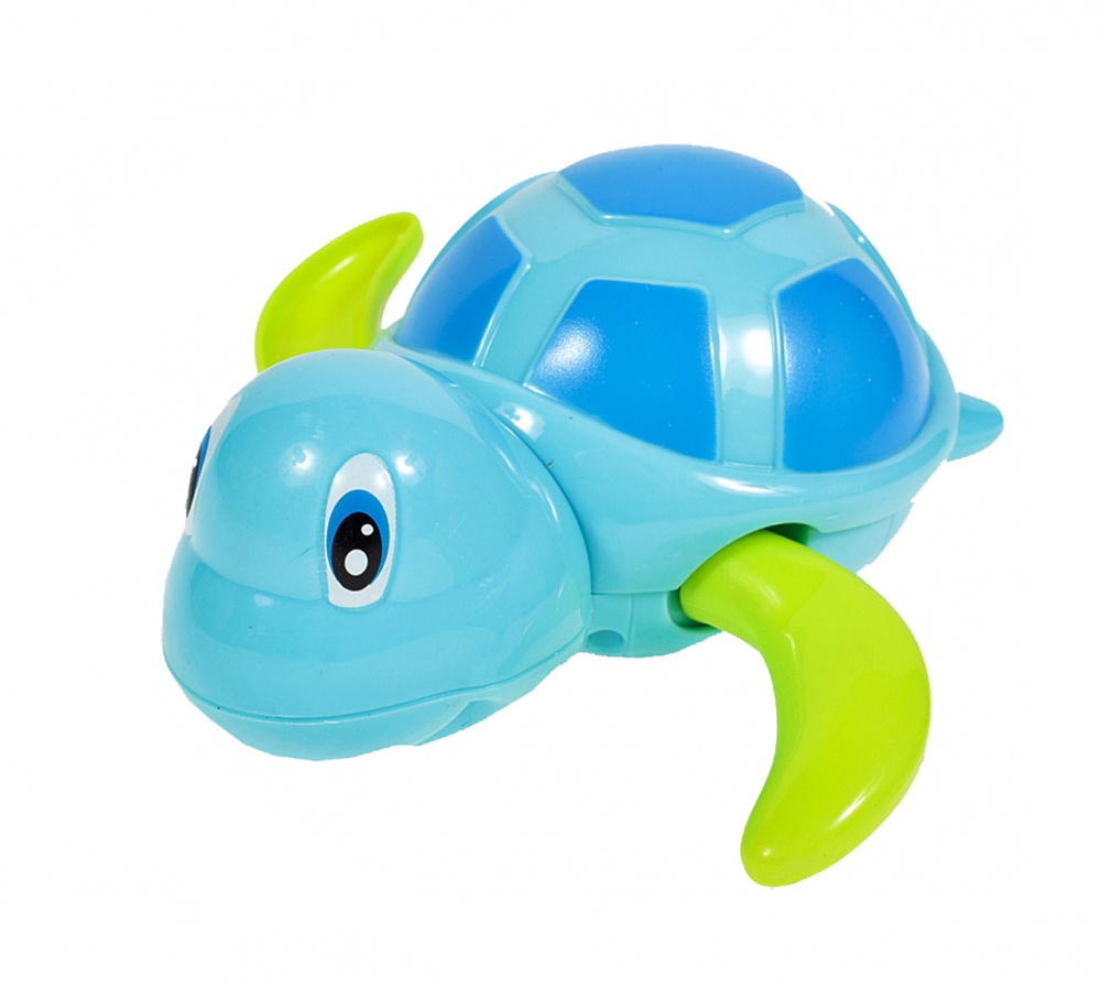 Заводная игрушка для ванной Черепаха Anbebe BT200B Голубой с зелеными ластами