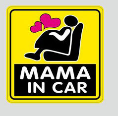 Наклейка в авто Mama in car 3M FGVBN3