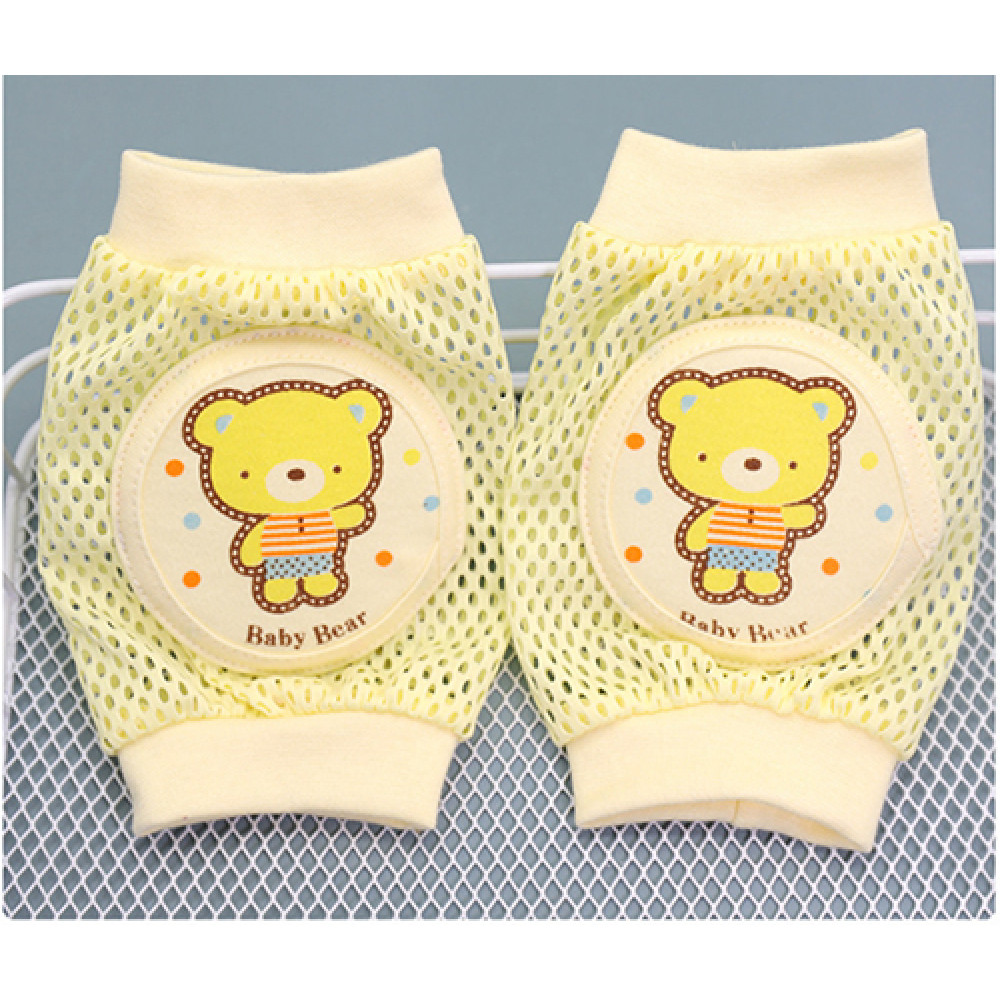 Наколенники детские для ползанья Roxy Kids P25 Мишка Желтый