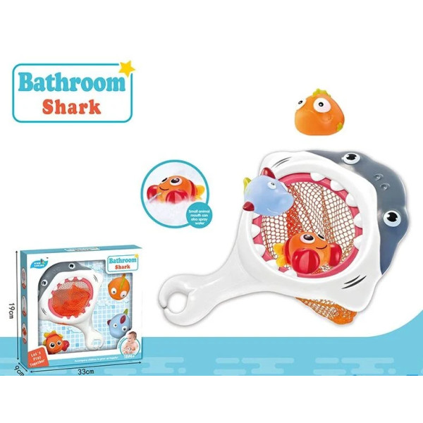 Водная игра Bath Toys YS 681 Акула-сачок и три резиновые игрушки