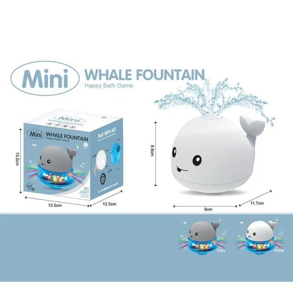 Игра для ванны "Кит с фонтаном" с подсветкой Bath Toys