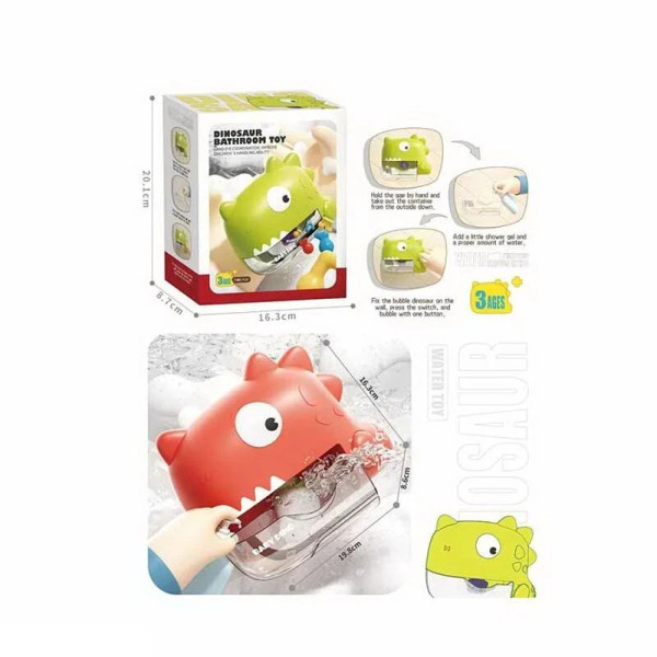 Пенообразователь "Динозавр" с музыкой Bath Toys Зеленый