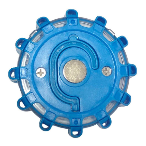 Автомобильный аварийный фонарик 3xAAA IP65 9SMD+3SMD UKC Синий