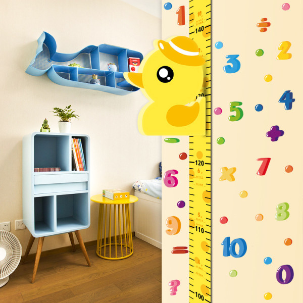 Наклейка на стену UKC Baby Play детский ростомер Утнок Желтый
