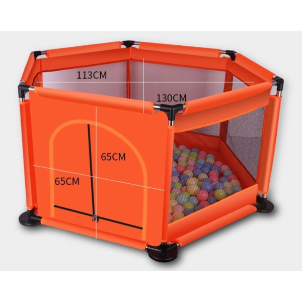Детский манеж складной BabyBBZ TT74512289, 130 х 65 см, серый