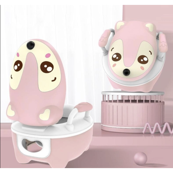 Горшок мягкий для девочек Hogoobaby Розовый Мышонок