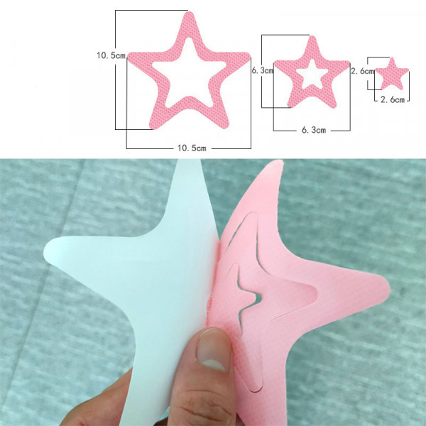 Мини коврики для ванной противоскользящие Xinfugu AST-014 8.5х8.5 cm 6 шт. Розовый