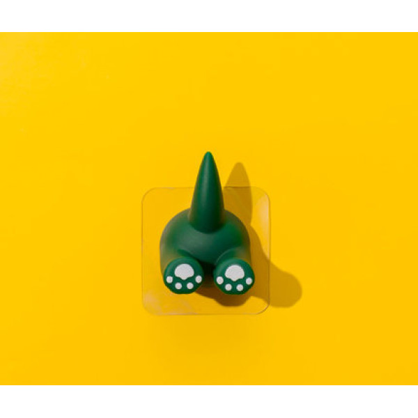 Держатель для зубных щеток Hongxin Poly-cute в форме животного 6,5х8,5 см Зеленый