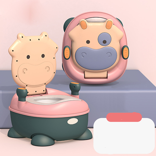 Горшок с мягким сиденьем BABY LEGEND Коровка Розово-зеленый