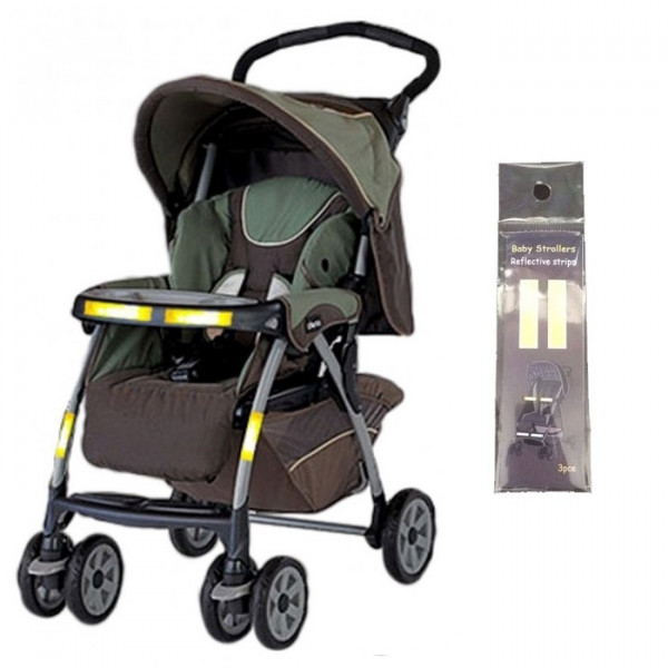 Светоотражающие полоски на коляску KiDaDndy Stroller Reflective наклейки