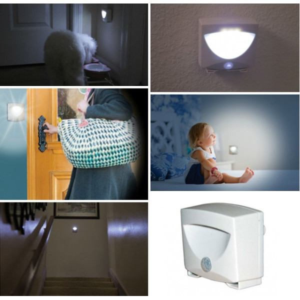 Светодиодная лампа Mighty Light WH1 c датчиком движения Белый