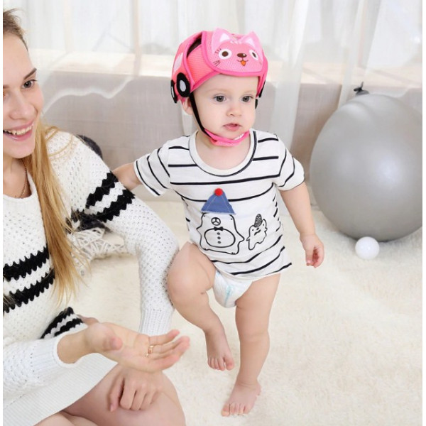 Защитный шлем JJ OVCE Bonnet PC1 Розовый котенок