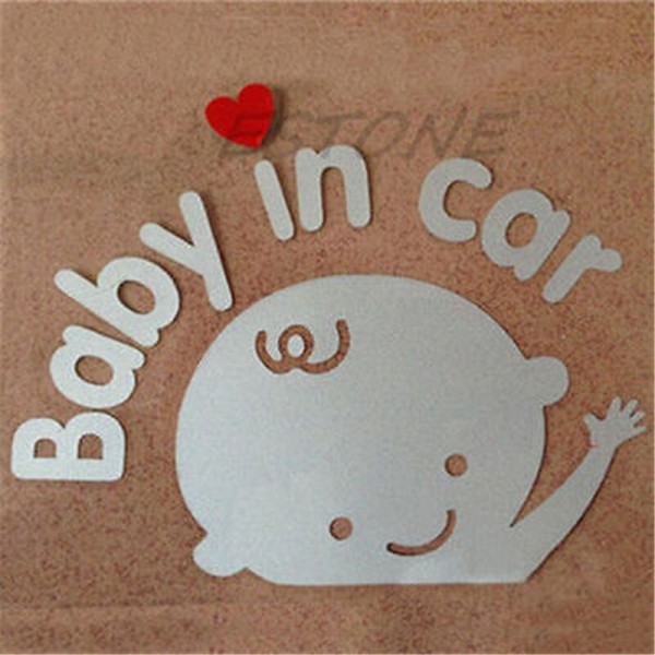 Наклейка в автомобиль Baby in car 3M BOY Белый