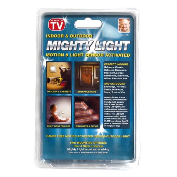 Светодиодная лампа Mighty Light WH1 c датчиком движения Белый