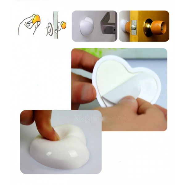 Ограничитель от удара о стену Сердце Baby Safety WA034