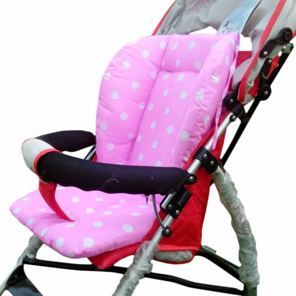Защитное покрытие в коляску Baby Stroller ND9 белый горох Розовый