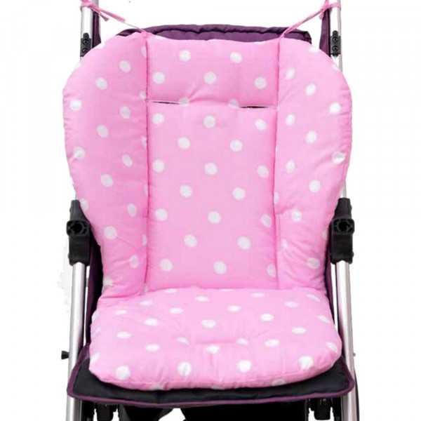Защитное покрытие в коляску Baby Stroller ND9 белый горох Розовый