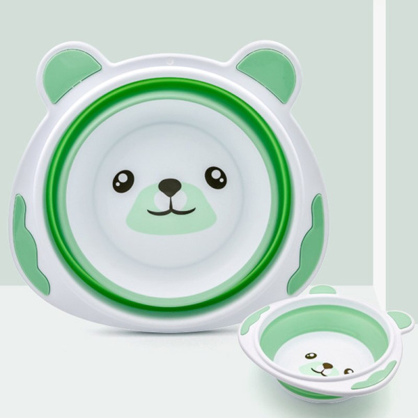 Детская ванночка для купания Панда Little bean BER01 Белый с зеленым