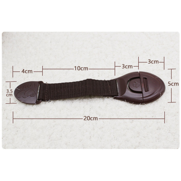 Замок универсальный тканевый Beideli F29 Коричневый