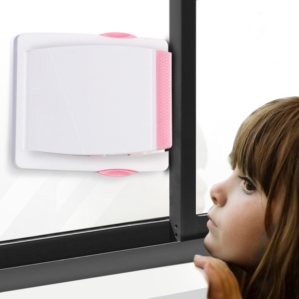 Блокиратор на окна и шкафкупе Baby Safety A02 Белый с розовым