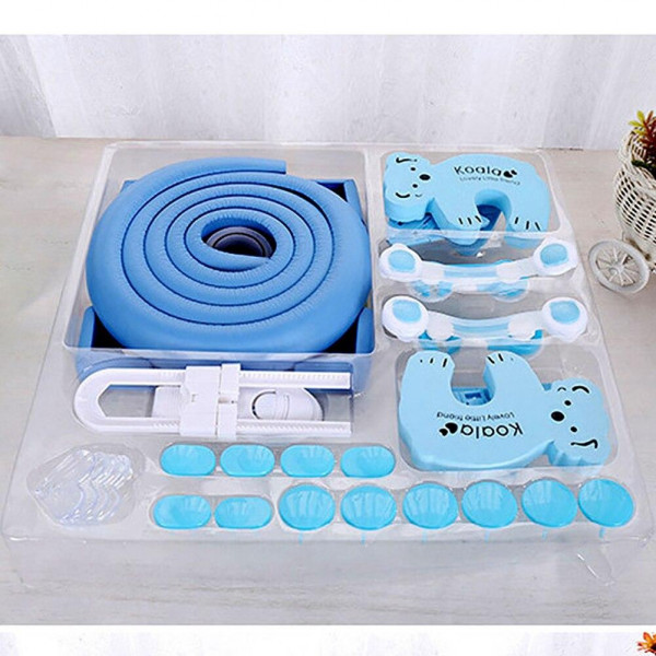 Детский комплект безопасности в доме Baby Safety HFH55B 33 шт/компл. Голубой
