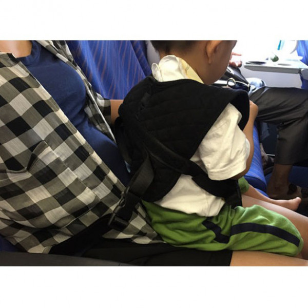 Пояс безопасности для ребенка в самолет Baby Safety BS920 Черный