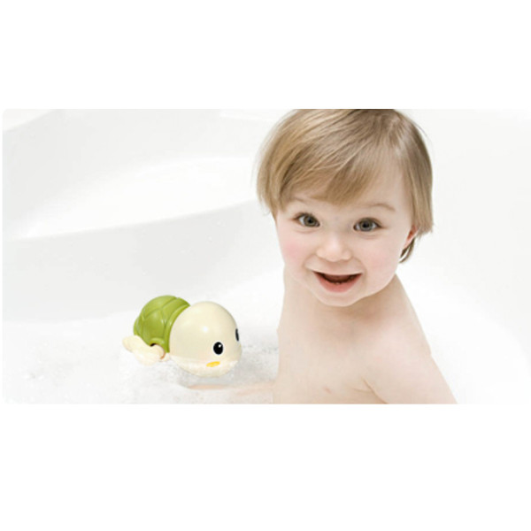 Заводная игрушка для ванной Черепашка Anbebe ST190BG зеленый панцирь Бежевый