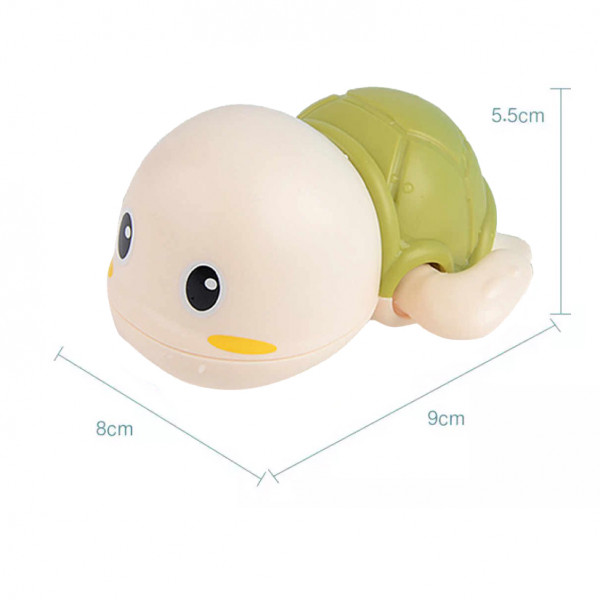 Заводная игрушка для ванной Черепашка Anbebe ST190BG зеленый панцирь Бежевый