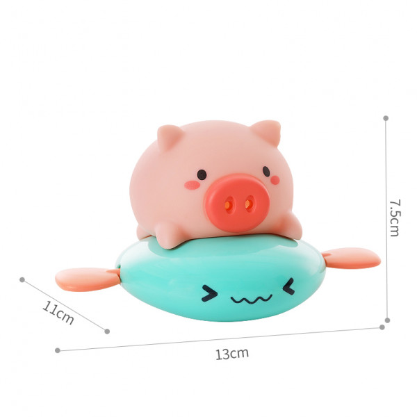Заводная игрушка для ванной Свинка на ките Anbebe YB1783D